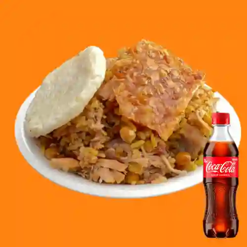 Combo Lechona Personal Pequeña +Cocacola Orig 400ml