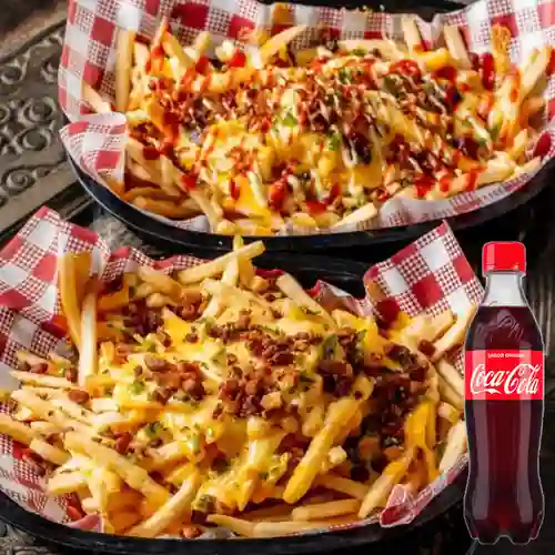 Combo Salchipapa Americana + Coca-Cola 400 ml