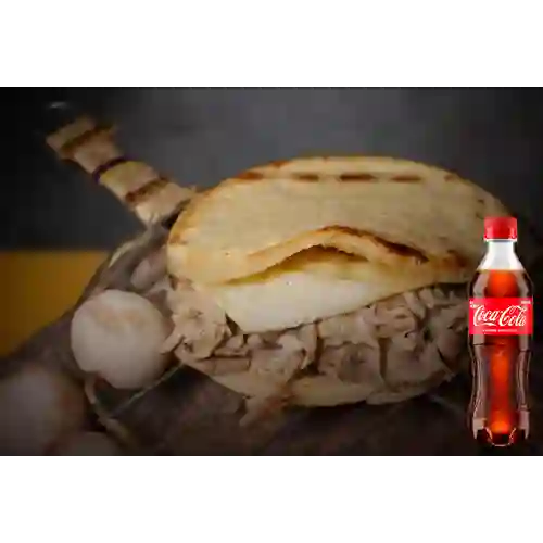 Combo Arepa Champi Pollo + Coca Cola Original 400 ml