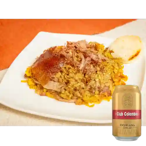 Combo Lechona 300 Gramos + Club col. Dorada Lta 330ml