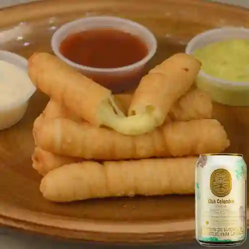 Combo Tequeños X6 + Club Colombia Dorada 330 ml