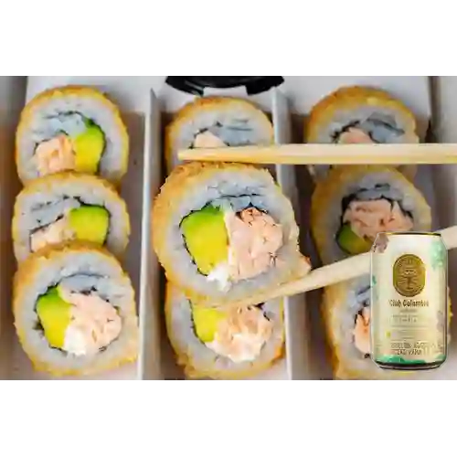 Combo Tempurado de Salmón +Club col. Dorada 330 ml