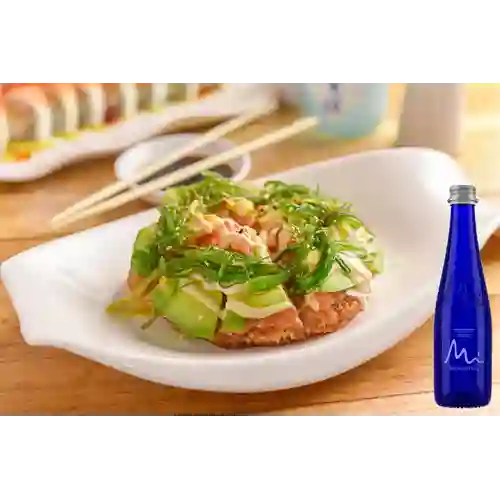 Combo Sushi Pizza + Agua Manantial Sin Gas 300 ml