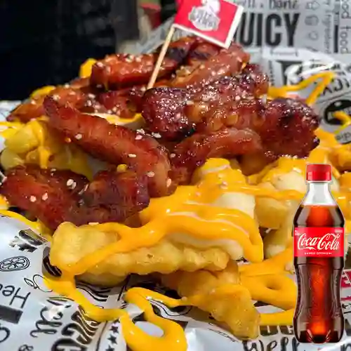 Combo Ribs Fries + Coca Cola Original 400 ml