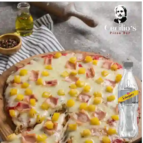 Combo Pizza Hawaiana + Soda Schweppes
