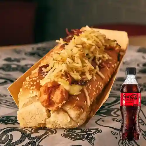 Combo Perro Americano + Coca Cola Sin Azúcar 400 ml