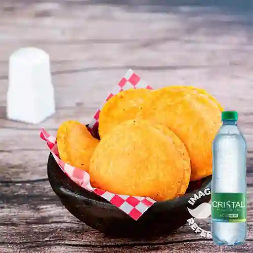 Combo Arepa de Huevo + Cristal Con Gas 600 ml