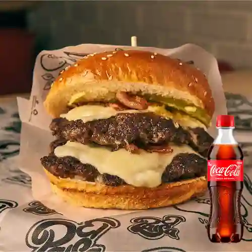 Combo Hamburguesa Doble Todo +Cocacola Orig 400ml