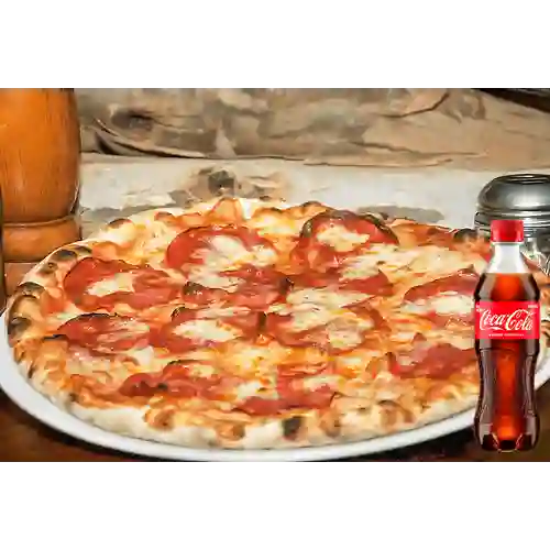 Combo Pizza Pepperoni + Coca Cola Original 400 ml