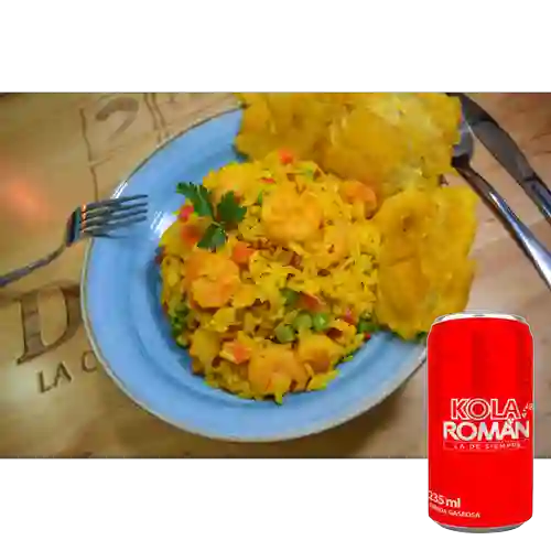 Combo Arroz con Camarones + Kola Roman 235 ml