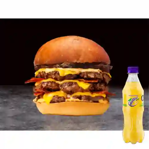 Combo Hamburguesa Mad Max + Quatro Original 400ML