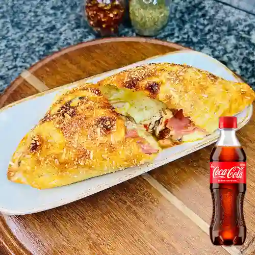 Combo Panzerotti Pollo Champiñón + Coca Cola Original 400 ml