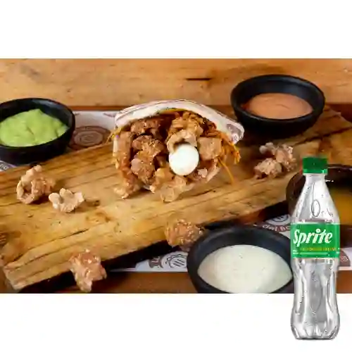 Combo Arepa con Todo + Sprite Original 400ml