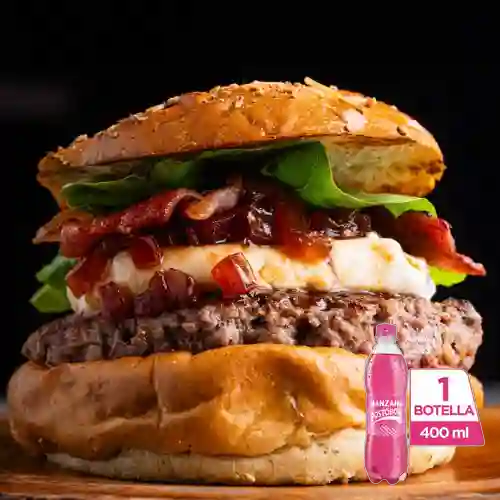 Combo Burger Philadelphia + Postobón Manzana 400 ml