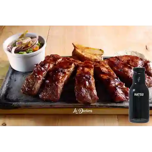 Combo Costilla la Doctora + Hatsu Negro 400 ml