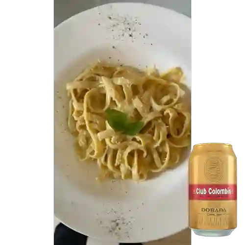 Combo Fettuccine Alfredo + Club col. Dorada Lta 330ml