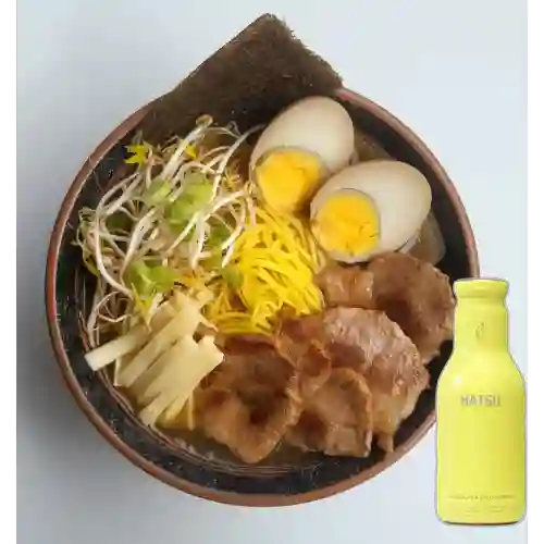 Combo Shoyu Ramen Cerdo + Te Hatsu Amarillo 400ml