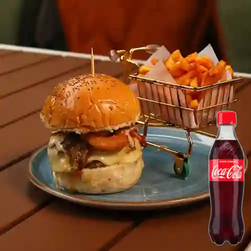 Combo Queen Burger + Coca-Cola Sabor Original 400 ml