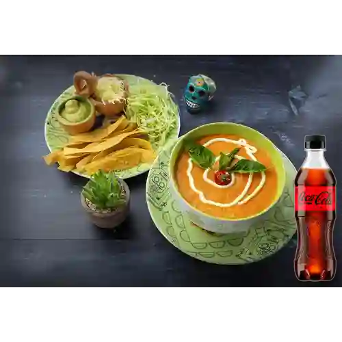 Combo Sopa de Tortillas + Coca-Cola ZERO 400ml