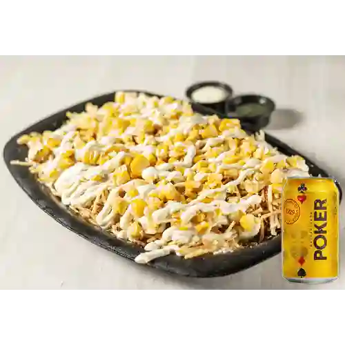Combo Chuzo Pollo c/ Mazorca + Poker Lta 330ml