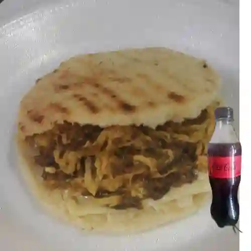 Combo Arepa Mixta + Coca-cola Cero 400 ml
