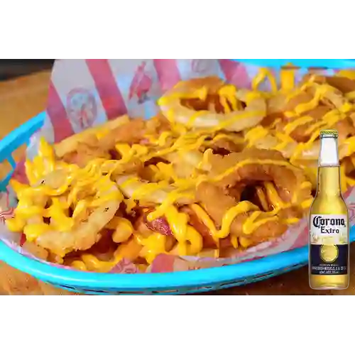 Combo Entrada Americana + Cerveza Corona Bot. 355ml