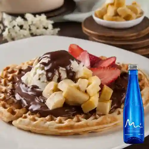 Combo Sussex Waffle + Manantial Sin Gas 500 ml