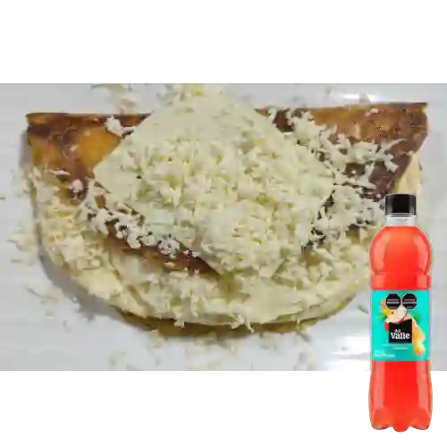 Cachapa 3 Quesos de 160G +Del valle Salpicón 500Ml