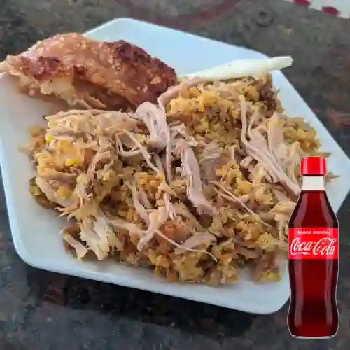 Combo Lechona Mediana +Cocacola Orig 350ml