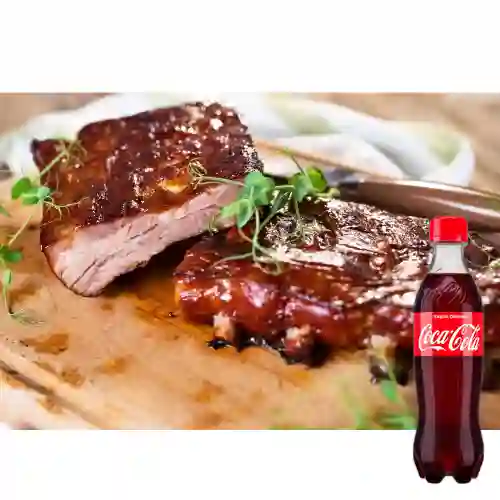 Combo Especial Costilla Ahumada + Cocacola Orig 400 ml