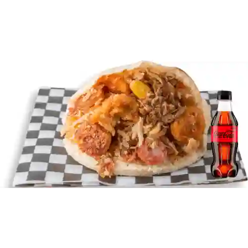 Combo Arepa con Todo + Coca-Cola ZERO 250 ml