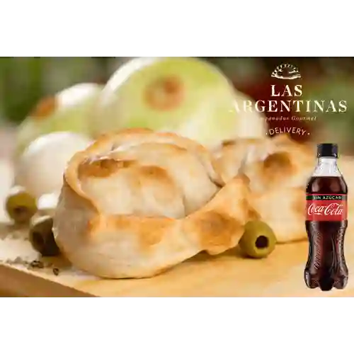 Combo 2 Empanada Fuggazeta + 1 Coca-Cola Sin Azúcar 250 ml