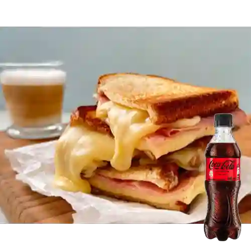 Sandwich Junior de Jamon&Queso +Cocacola S/az 400ml