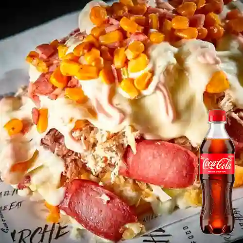 Combo Salchipapa Imperio. + Coca Cola Original 400 ml