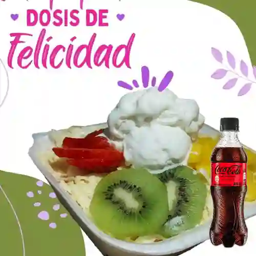Combo Ensalada de Frutas Personal +Cocacola S/az 400ml
