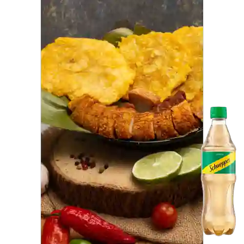 Combo Porky + Schweppes Ginger Ale 400ML