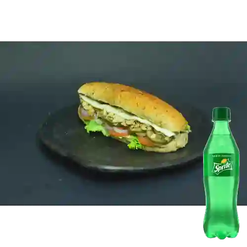 Combo Sándwich Pollo + Sprite 400 ml