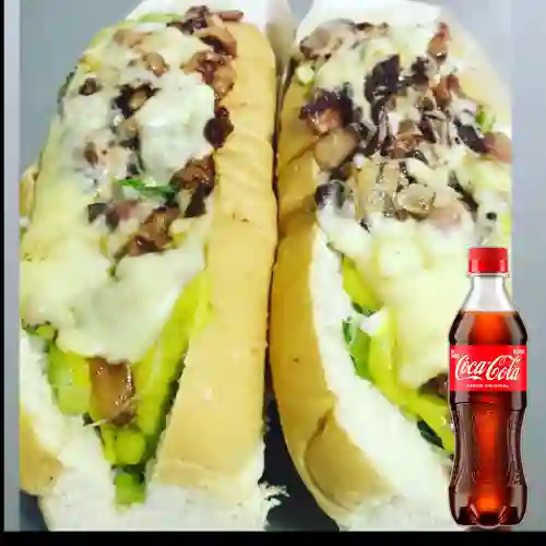 Combo Perra Quesuda + Coca Cola Original 400 ml