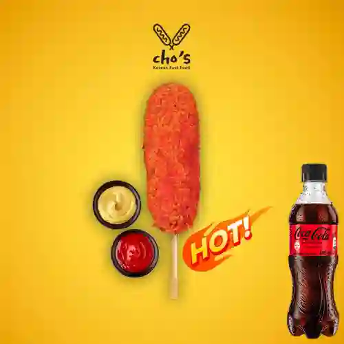 Combo Hatdogu Hot (picante) + Cocacola S/az 400ml