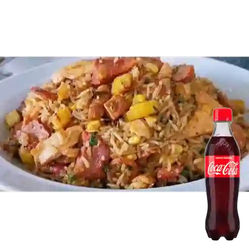 Combo Arroz Mixto + Coca-Cola Sabor Original 400 ml