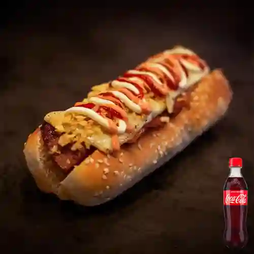 Combo Perro Escocés + Coca-Cola Sabor Original 400 ml