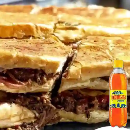 Combo Sándwich Ropa Vieja + Colombiana 400 ml