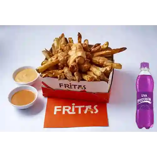 Combo Papas Ave María + Postobon Uva 400 ml
