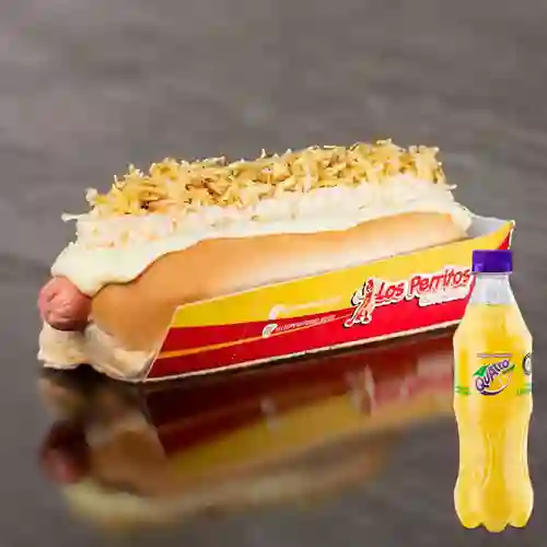 Combo Perrito Solo Queso + Quatro Original 400ML