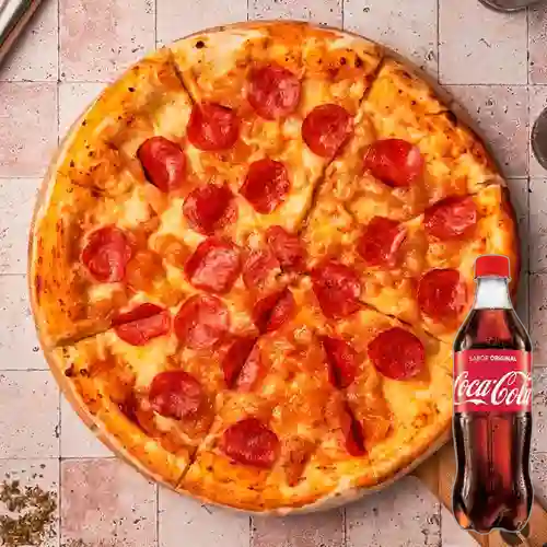 Combo Pizza Hawaiana Americana +Cocacola Orig 500ml