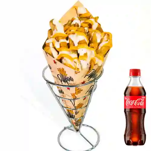 Combo Papao a la Francesa Pequeño + Coca Cola Original 400 ml