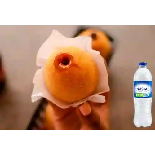 Combo Buñuelo de Arequipe + Cristal Sin Gas 600 ml