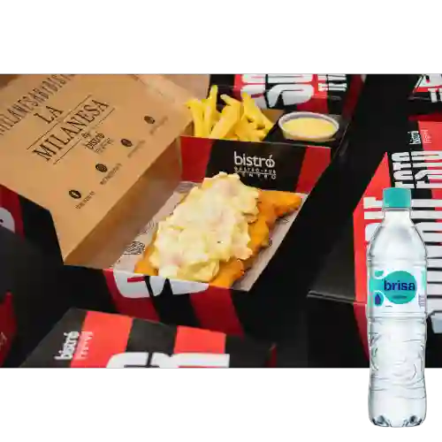 Combo Milanesa - Hawaiana + Brisa Sin Gas 600 ml