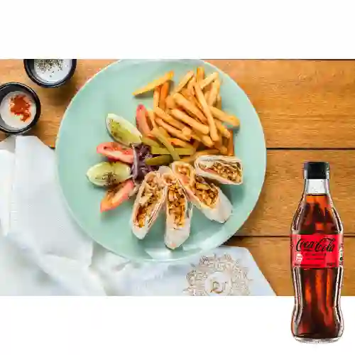 Combo Shawarma Mixto + Coca Cola Sin Azúcar 300ML