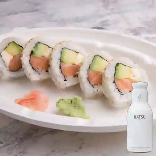 Combo ½ Roll Filadelfia + Te Hatsu Blanco 400 ml